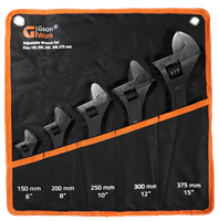 Adjustable Wrench Set 5 delar 6,8,10,12,15"